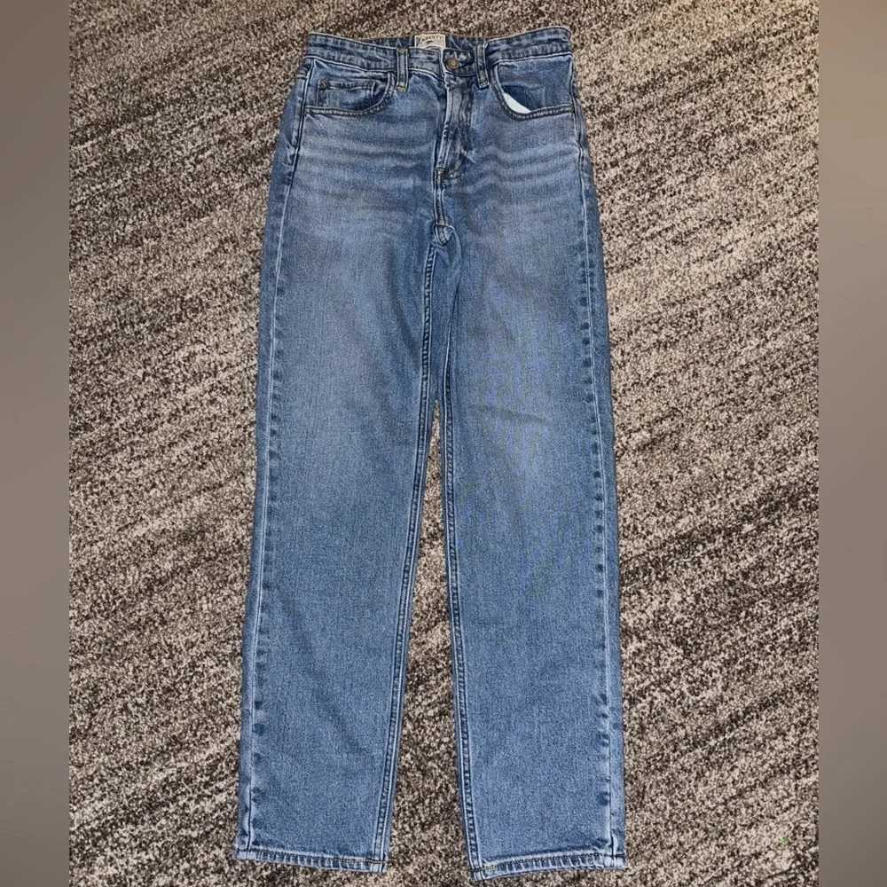 FAHERTY BLUE JEANS ORGANIC COTTON PANTS SIZE 27 STRAIGHT LEG - Picture 2 of 11